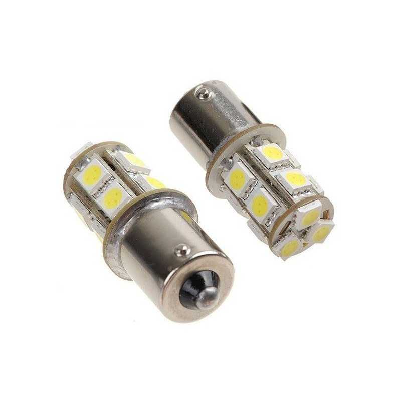 2 Ampoules feu arriere à led effet Xenon - Ba15s BA15S led