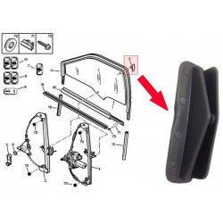 Clips de Fixation Guide Leve Vitre - Citroen Saxo Zx Peugeot 106 306 VCF387