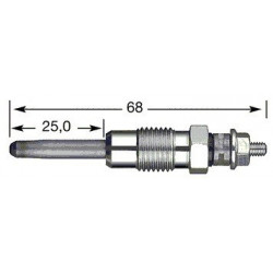 Bougie de Prechauffage Diesel - Renault Megane 1 Scenic 1 1.9D 65cv 502024