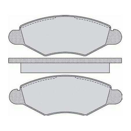 4 Plaquettes de Frein Avant - Citroen Xsara Peugeot 206 306 HKPRE028