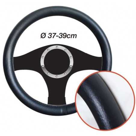 Couvre Volant Effet Cuir Noir - Diametre 37/39cm 290 Couvre Volant Effet Cuir Noir - Diametre 37/39cm 290