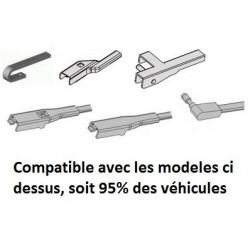 Essuie Glace Plat Silencieux - longueur 40cm  BF-E400