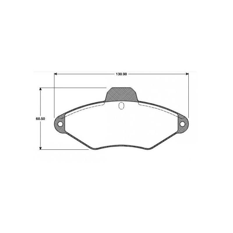 Jeu de Plaquettes de Frein Avant - Citroen Xantia 05P487