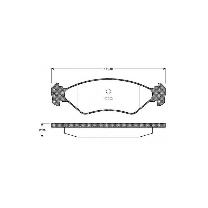 Jeu de Plaquettes de Frein Avant - Ford Fiesta 4 075.0