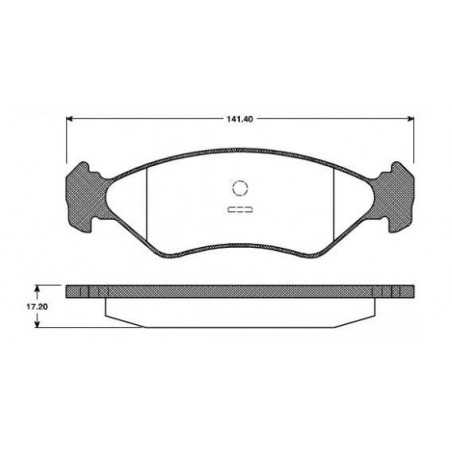 Jeu de Plaquettes de Frein Avant - Ford Fiesta 4 075.0