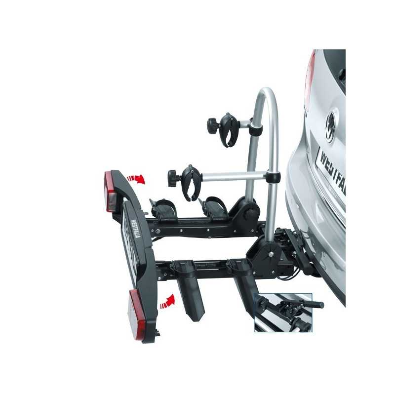 Porte Velo sur Attelage Deux Velos - rabattable et pliable 8570