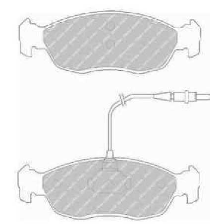 Plaquette de Frein Avant - Peugeot 205 306 101545019
