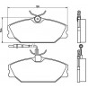 Plaquette de Frein - Renault Laguna Megane Scenic 101745099