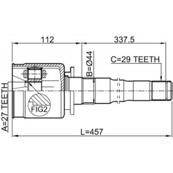 Kit Joint Arbre de Transmission Avant Droit - Land Rover Range Rover Sport 4.4 5.0 4x4 NPWLR007