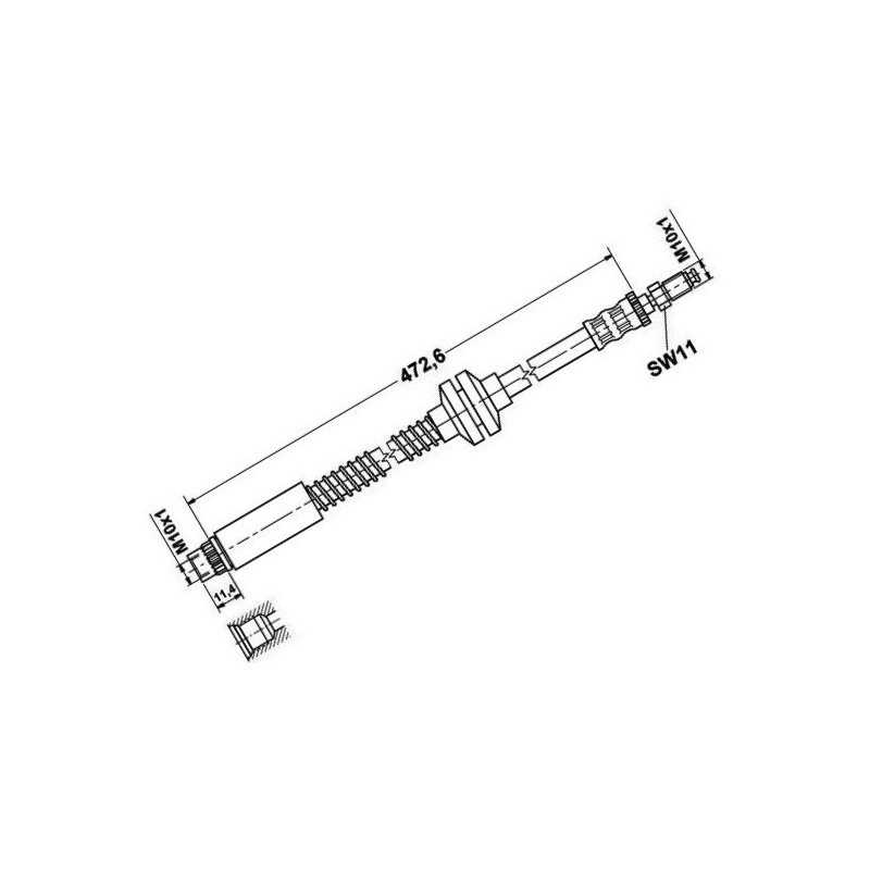 Flexible de Frein - Peugeot 806 Expert Citroen Evasion Jumpy 3324