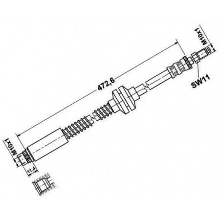 Flexible de Frein - Peugeot 806 Expert Citroen Evasion Jumpy 3324