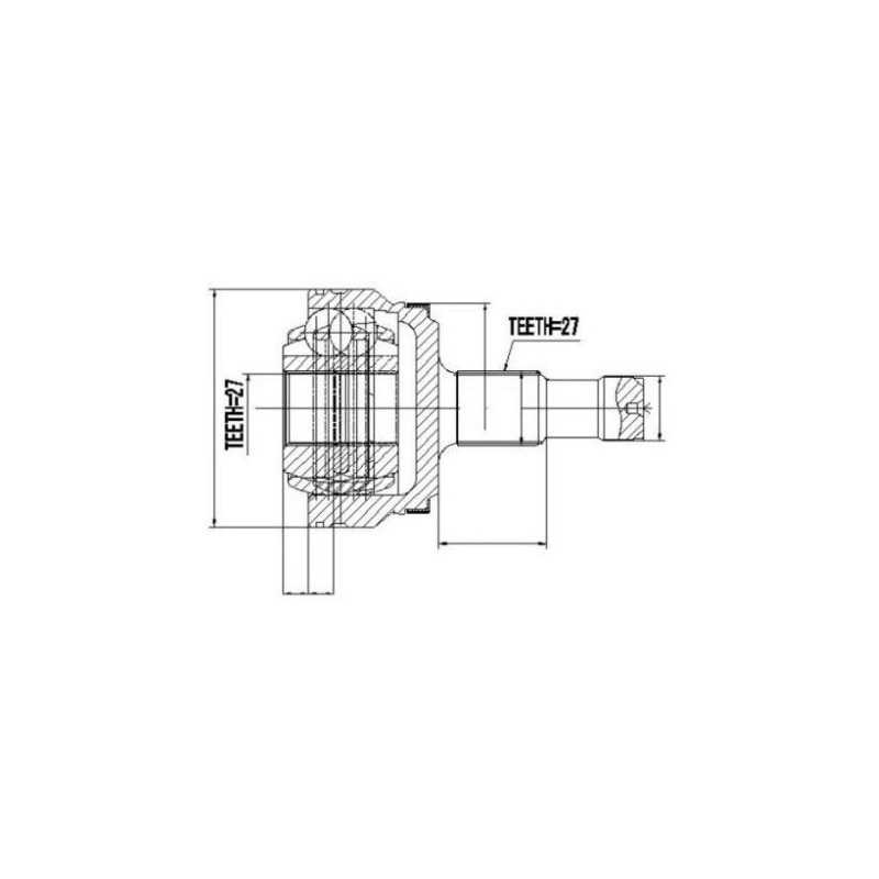 Joint de Cardan de Transmission Arriere Exterieure - Mercedes Classe E GLK S CLS NPZME017