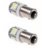  Accessoires Ampoules à LED Lot de deux ampoules de veilleuses à LED ( style xénon ) T11 BA9S Lot de deux ampoules de veilleuses