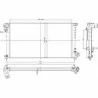  PIECES MOTEUR RADIATEUR Radiateur Eau de Refroidissement - Peugeot 106, Citroen Saxo Radiateur Eau de Refroidissement - Peugeot